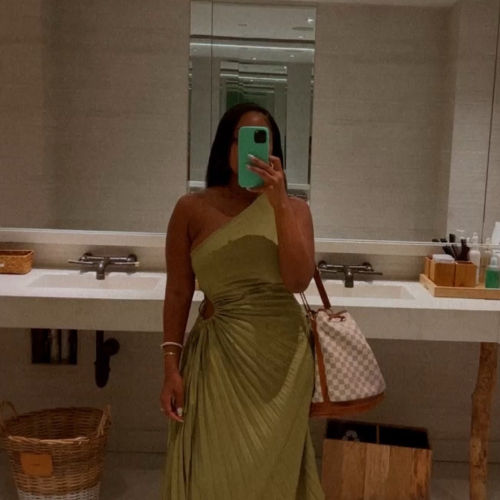 ASOS Olive One Shoulder Dress